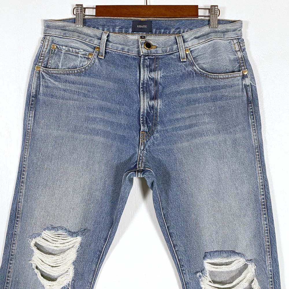 Khaite Kyle Denim Jeans Low Rise Straight Leg Portland - Picture 2 of 7